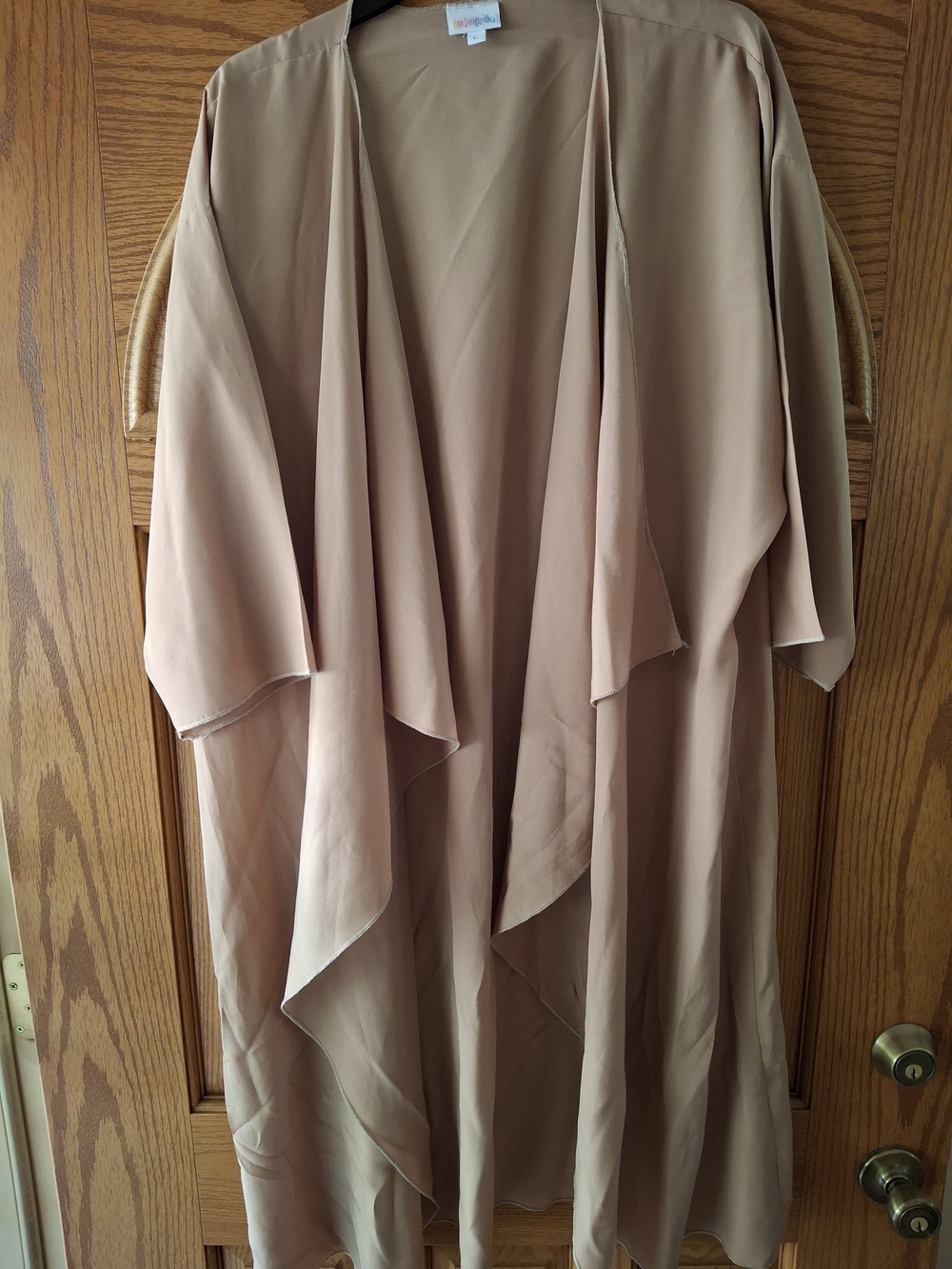 LuLaRoe Women's Shirley Kimono Duster in Taupe